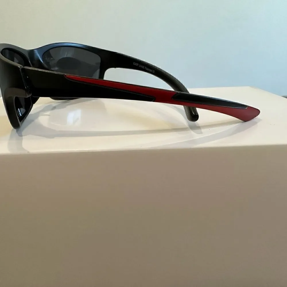 Razor Style Sporty Sunglasses, Plastic Frames, Polarized Lenses, UVA-UVB Protect